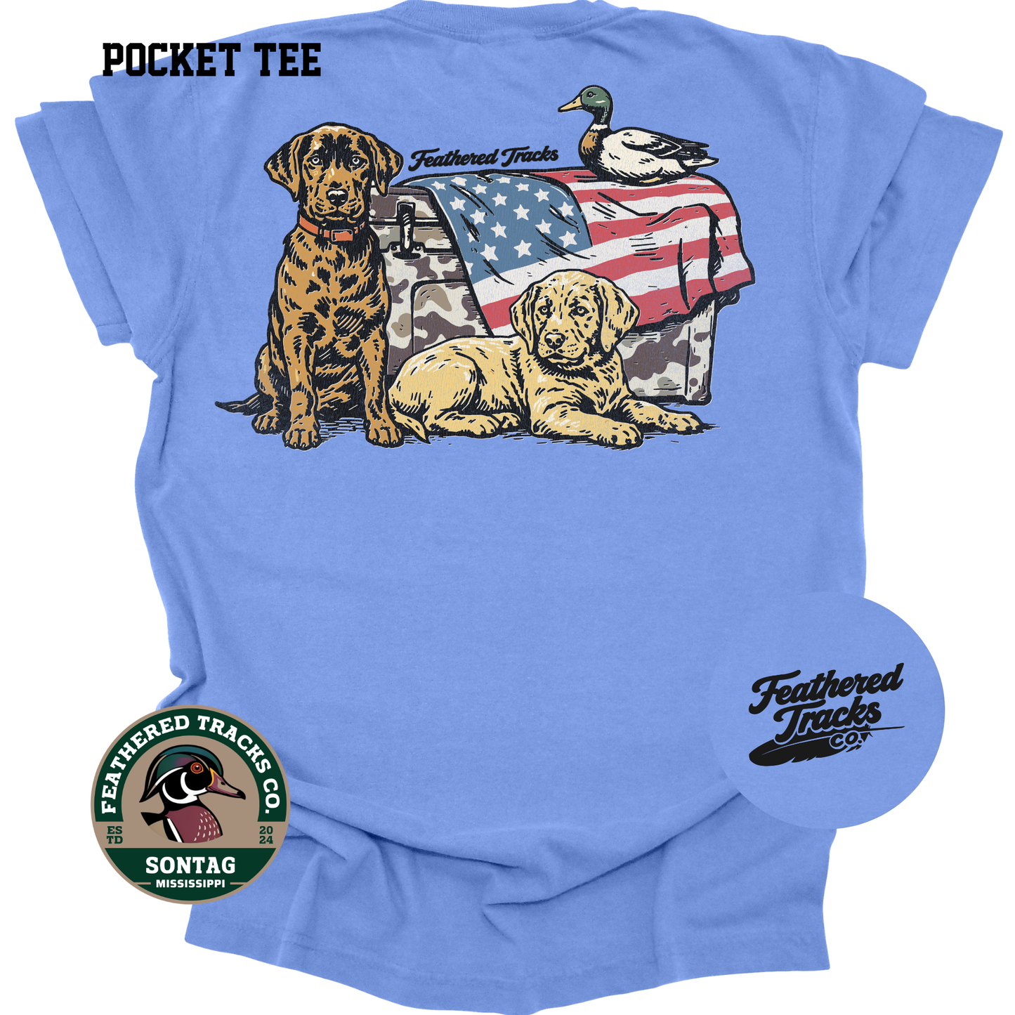 RWB - Flag and Puppy