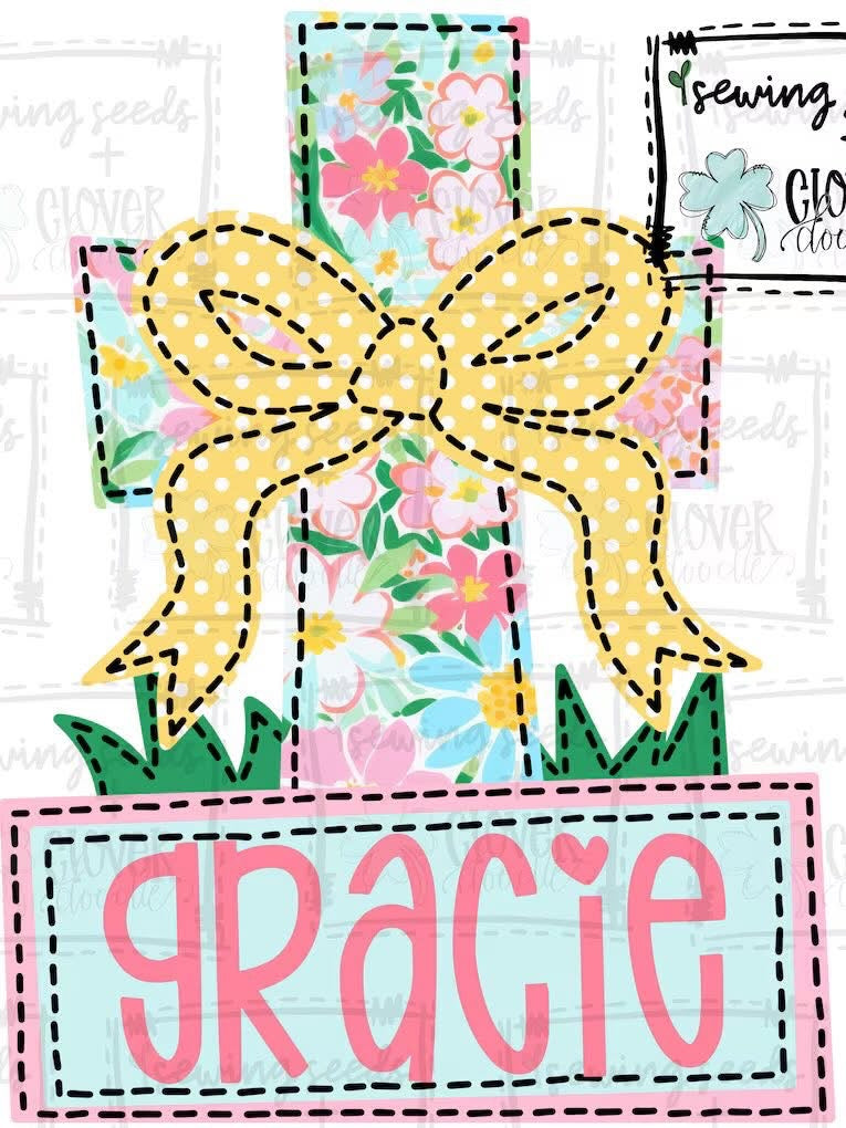 Kids - Easter Name Plate - Name at checkout box