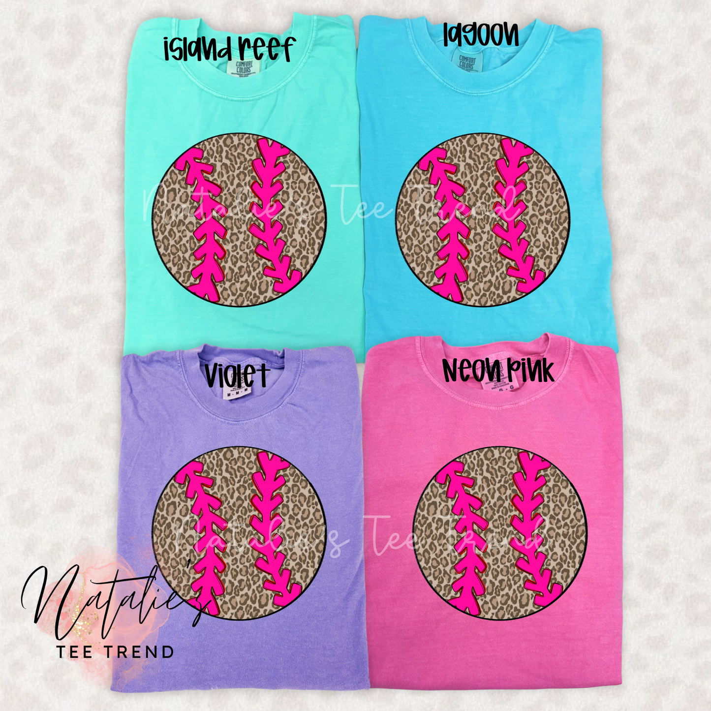 Leopard Ball - Please put color of tee at checkout note box