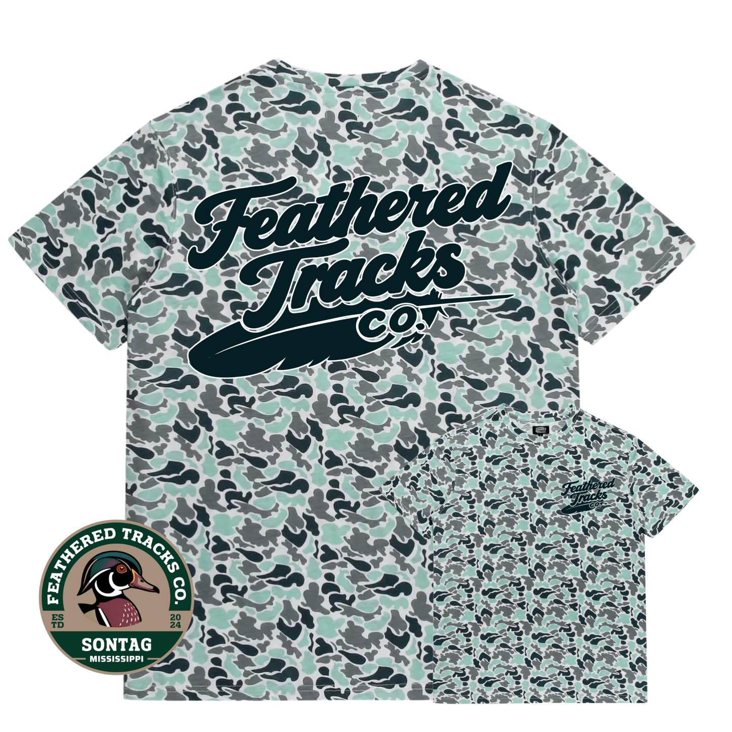 Coastal Camo Short Sleeve - FTC LOGO