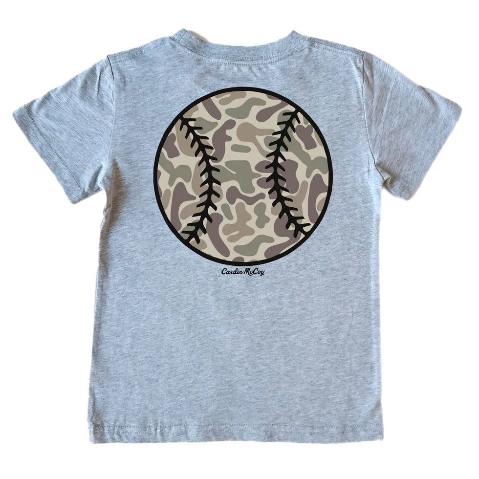 Boys' Camo Baseball Tee