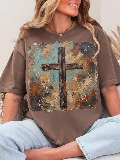 Brushstroke Cross