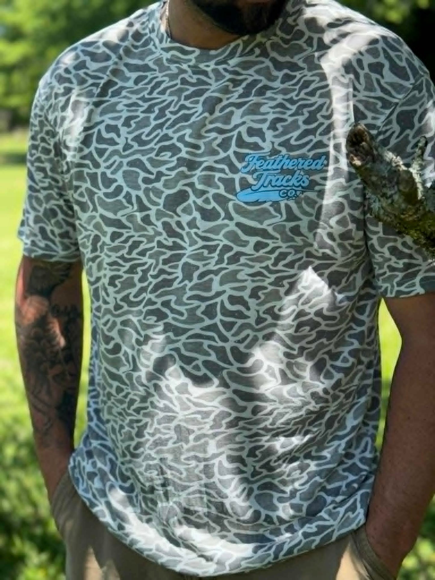 White Camo Short Sleeve - FTC Logo