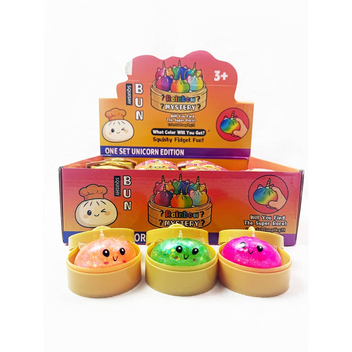 Cute Glitter Unicorn Mini Dumpling Squishy Toy