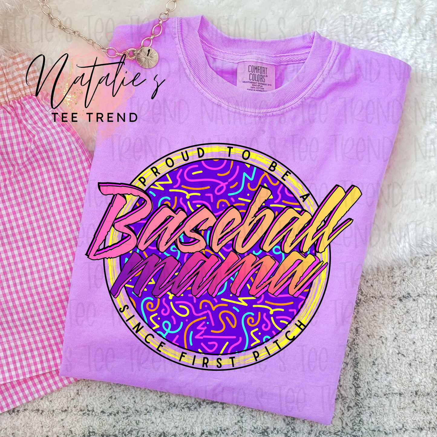 Baseball Mama Retro 80s