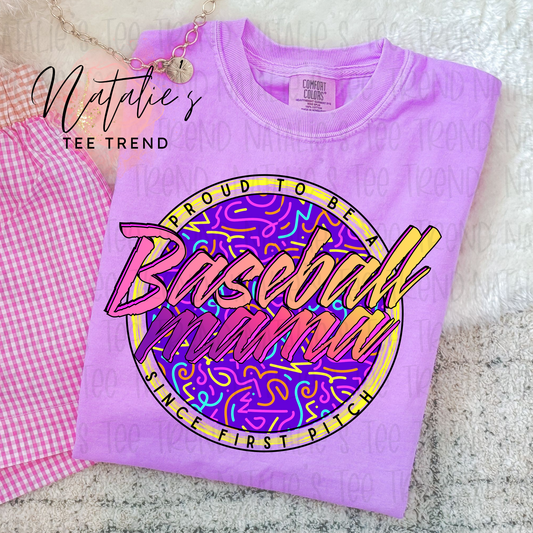 Baseball Mama Retro 80s