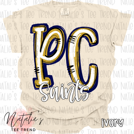 PC Saints - Spirit Stacked Initial