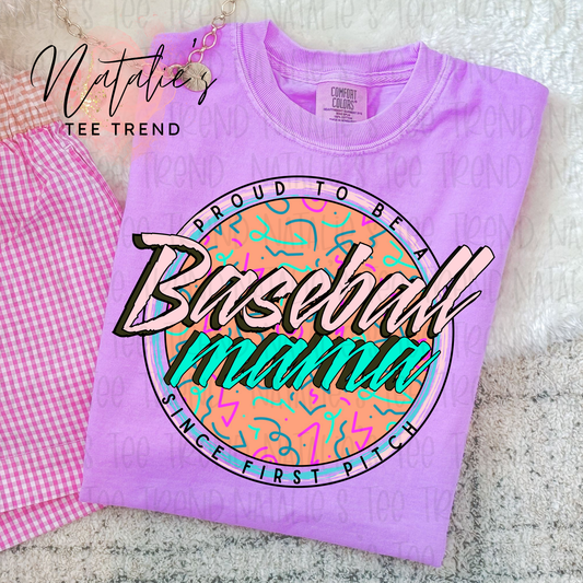 Baseball Mama Retro (Peach)