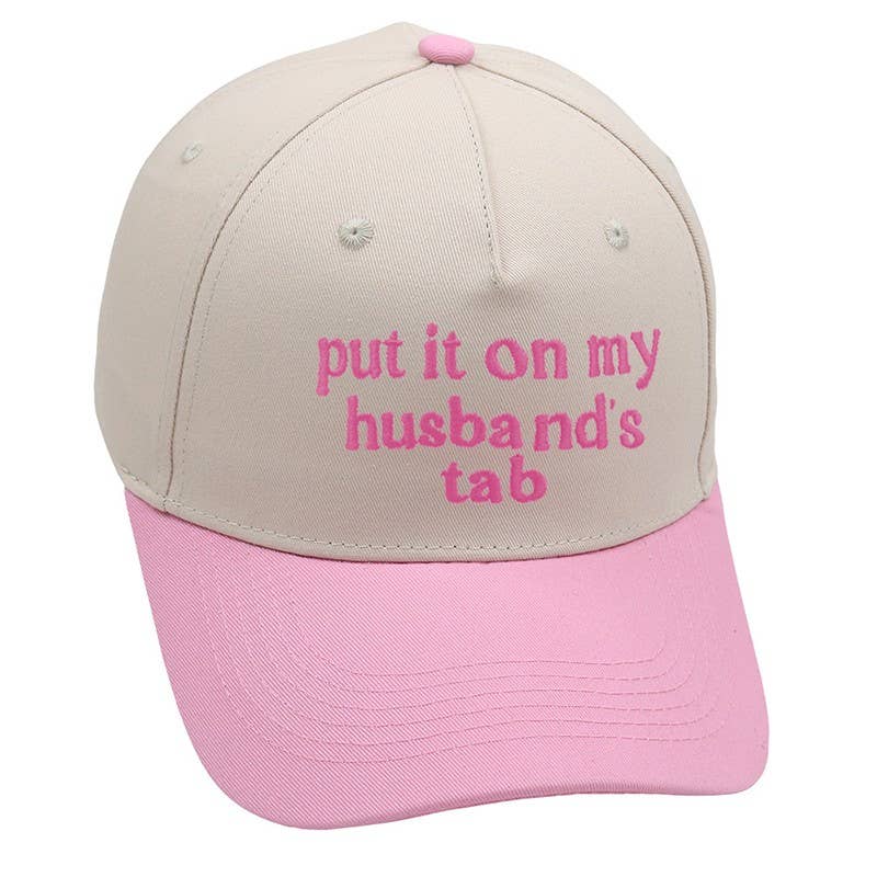 TWO TONE EMBROIDERY  WORD BASEBALL HAT CAP | 40HW730