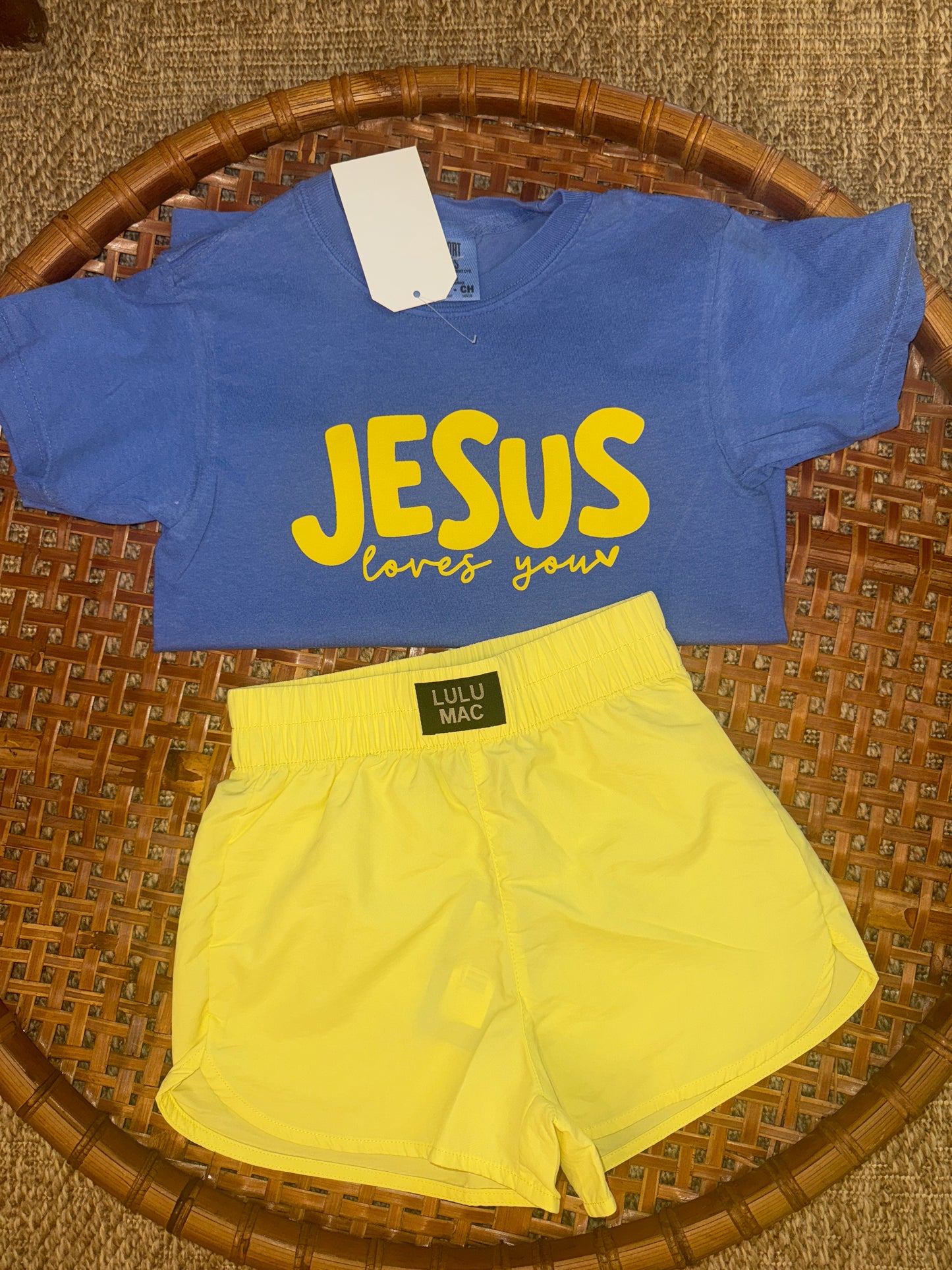 Jesus Loves You- Blue/Yellow (kids)