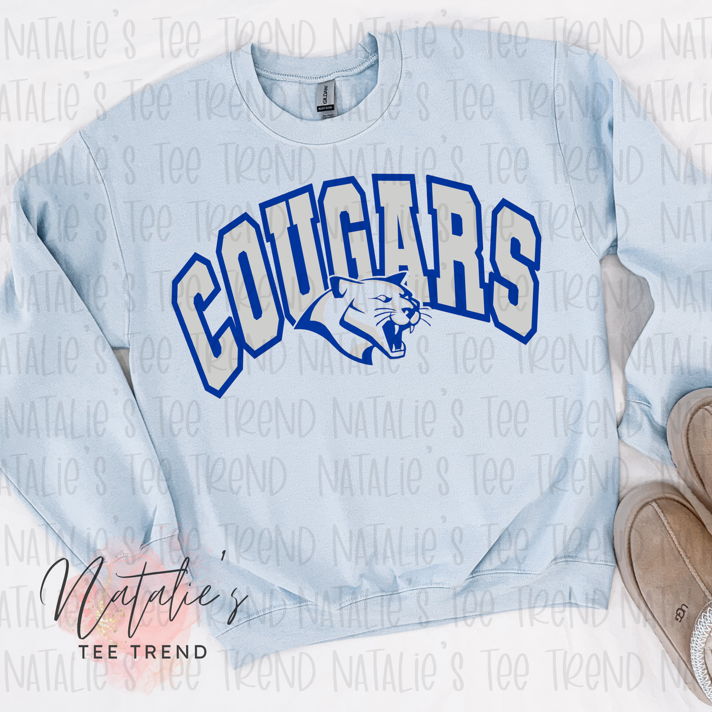 Cougars - Blue and White