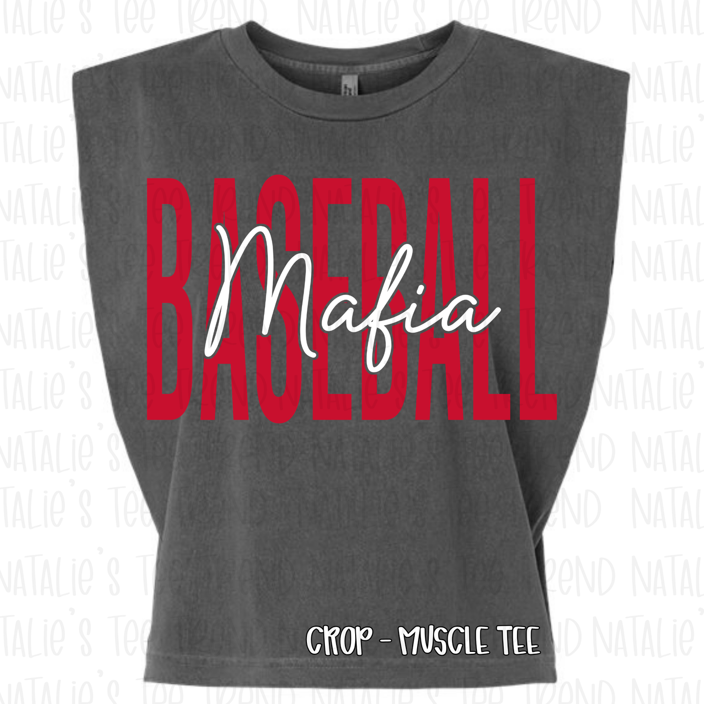Mafia Baseball - Muscle Crop Tank