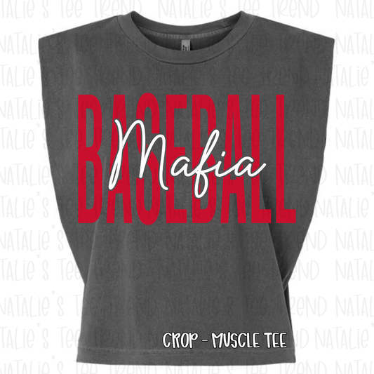 Mafia Baseball - Muscle Crop Tank