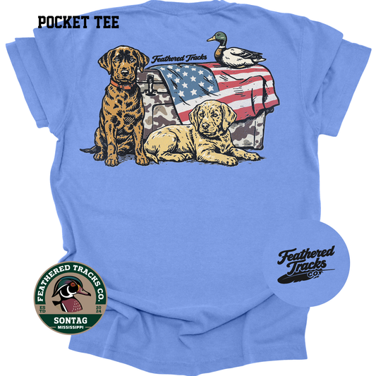 RWB - Flag and Puppy