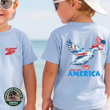 Merica' Duck Flying