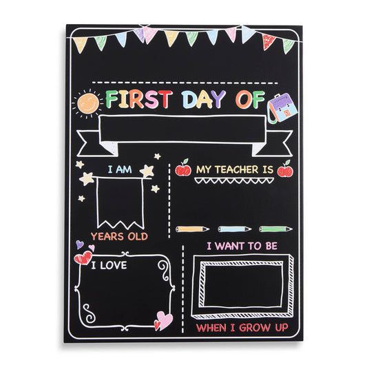 9x12" First Day of School Chalk Board