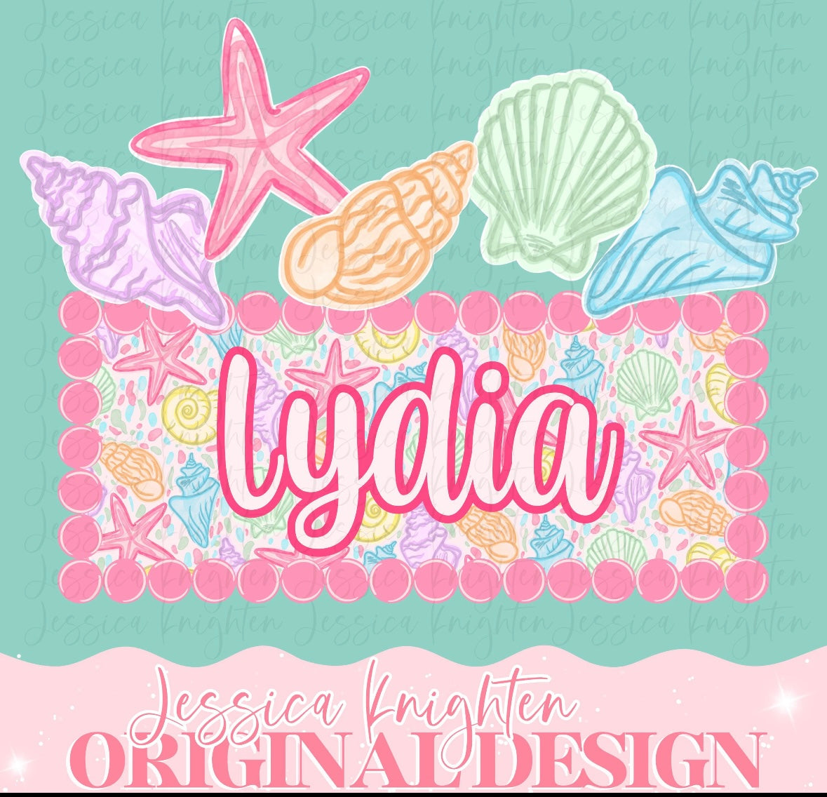 Beach Theme Name Plate - JK