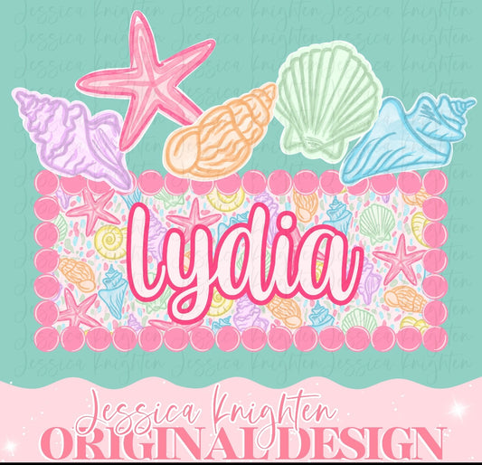 Beach Theme Name Plate - JK