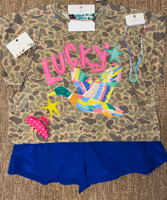 Lucky Duck - Duck Camo Tee