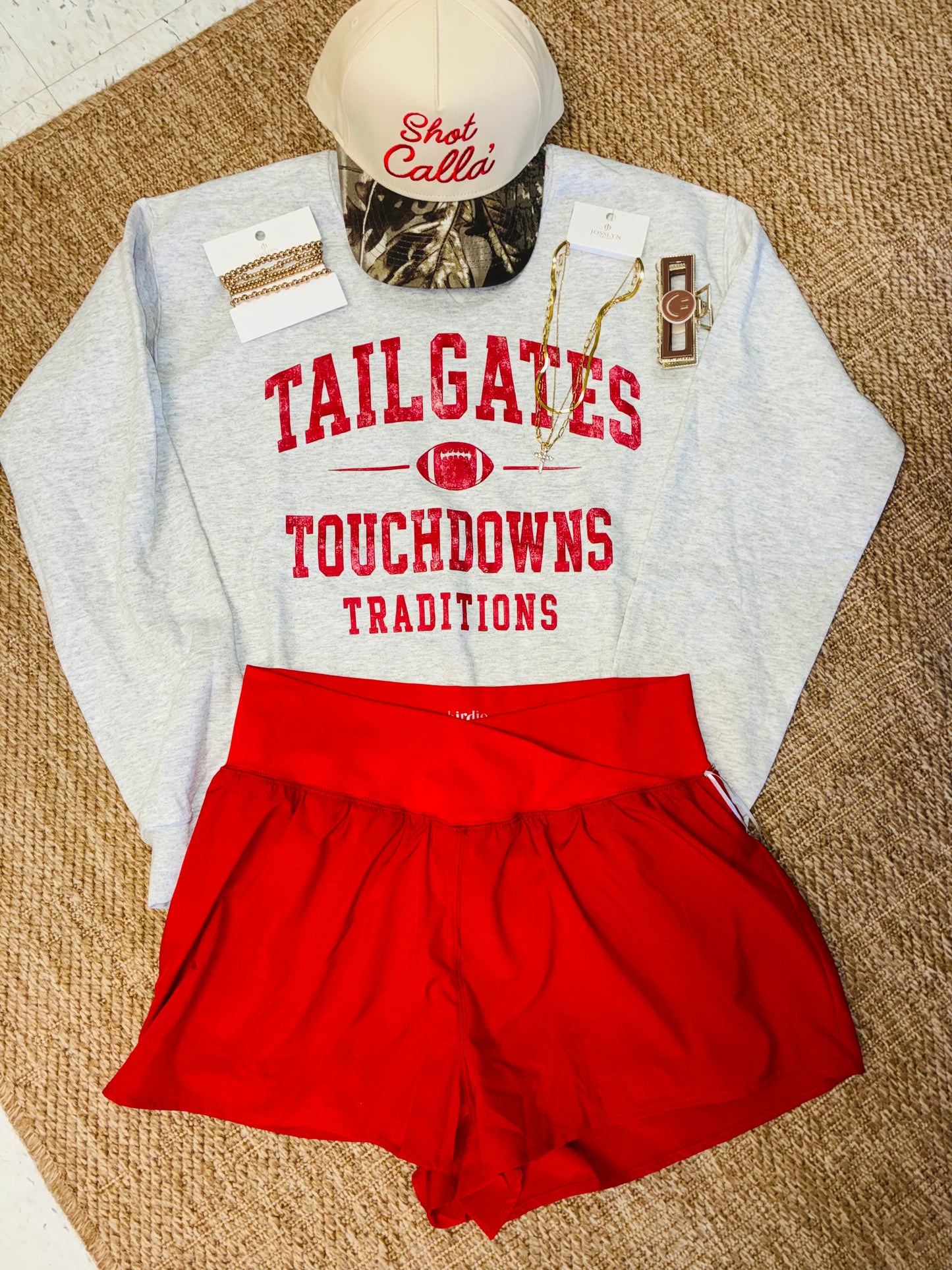 Tailgates SPLIT NECK Crewneck