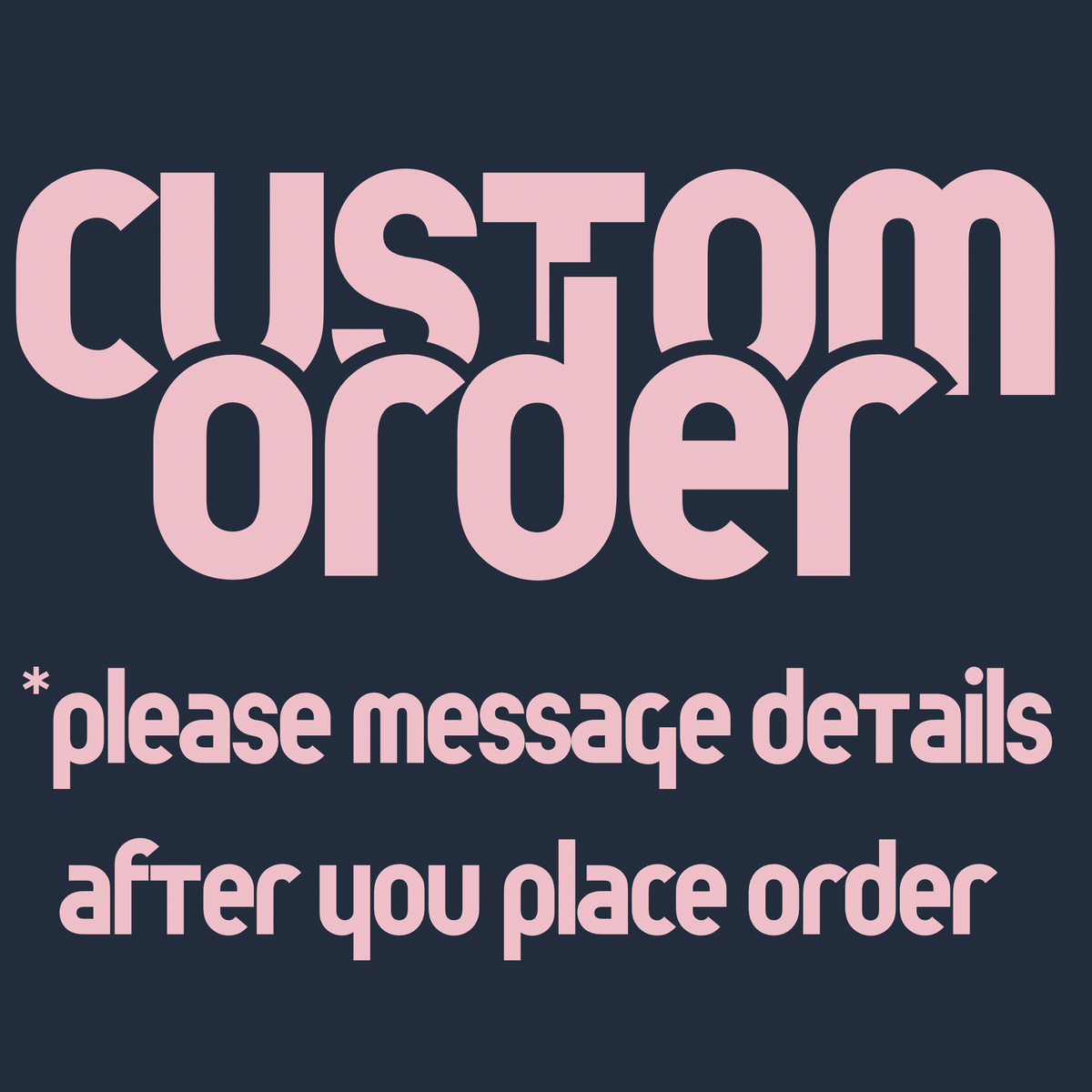 CUSTOM TEE (message details)