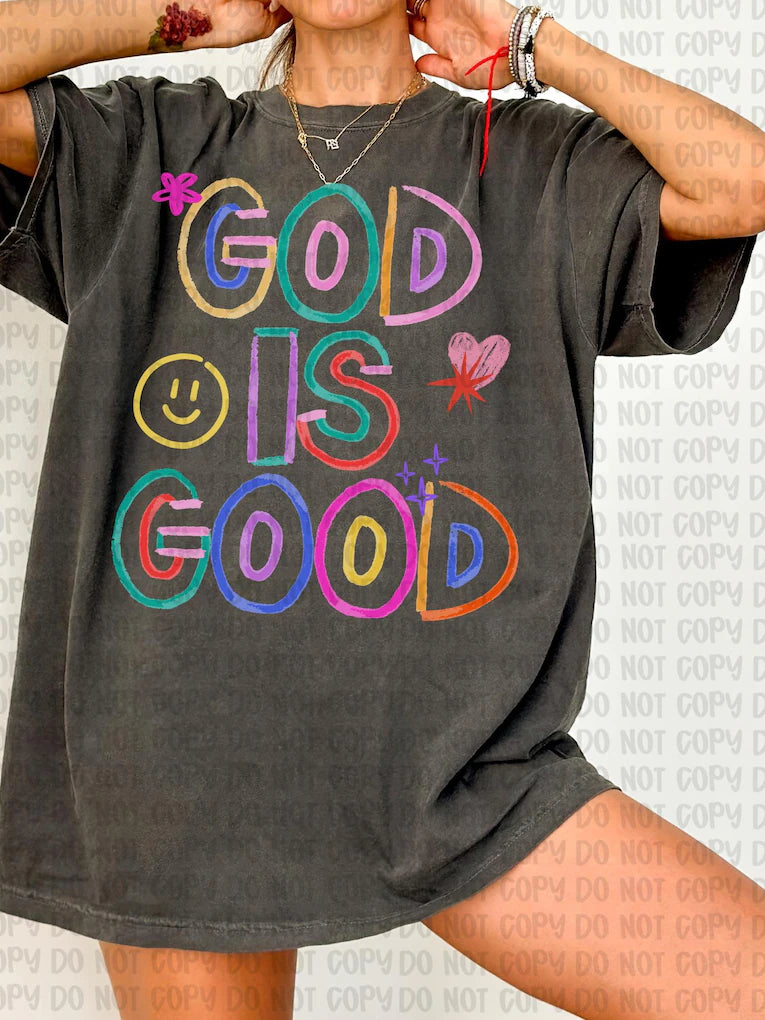God Is Good - put color of top in note at checkout