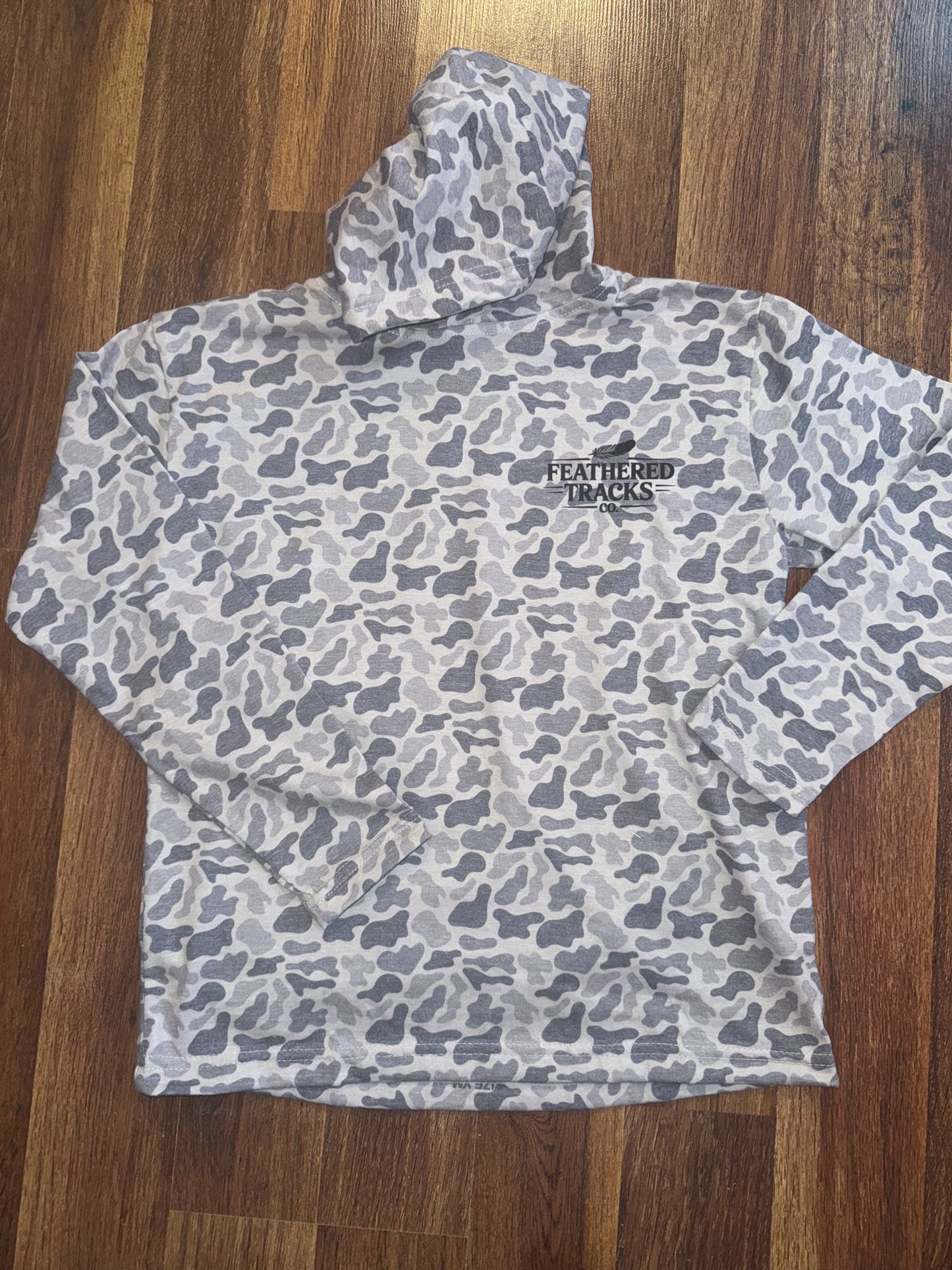 Brown - Washed Camo LS Hoodie