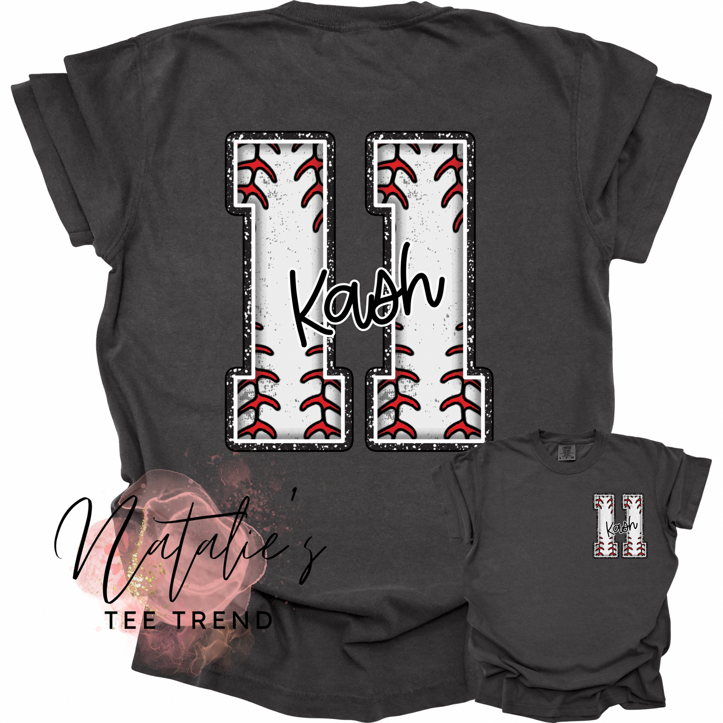 Custom Baseball  Number - Put name and number at checkout box (Can be a front or front/back design)