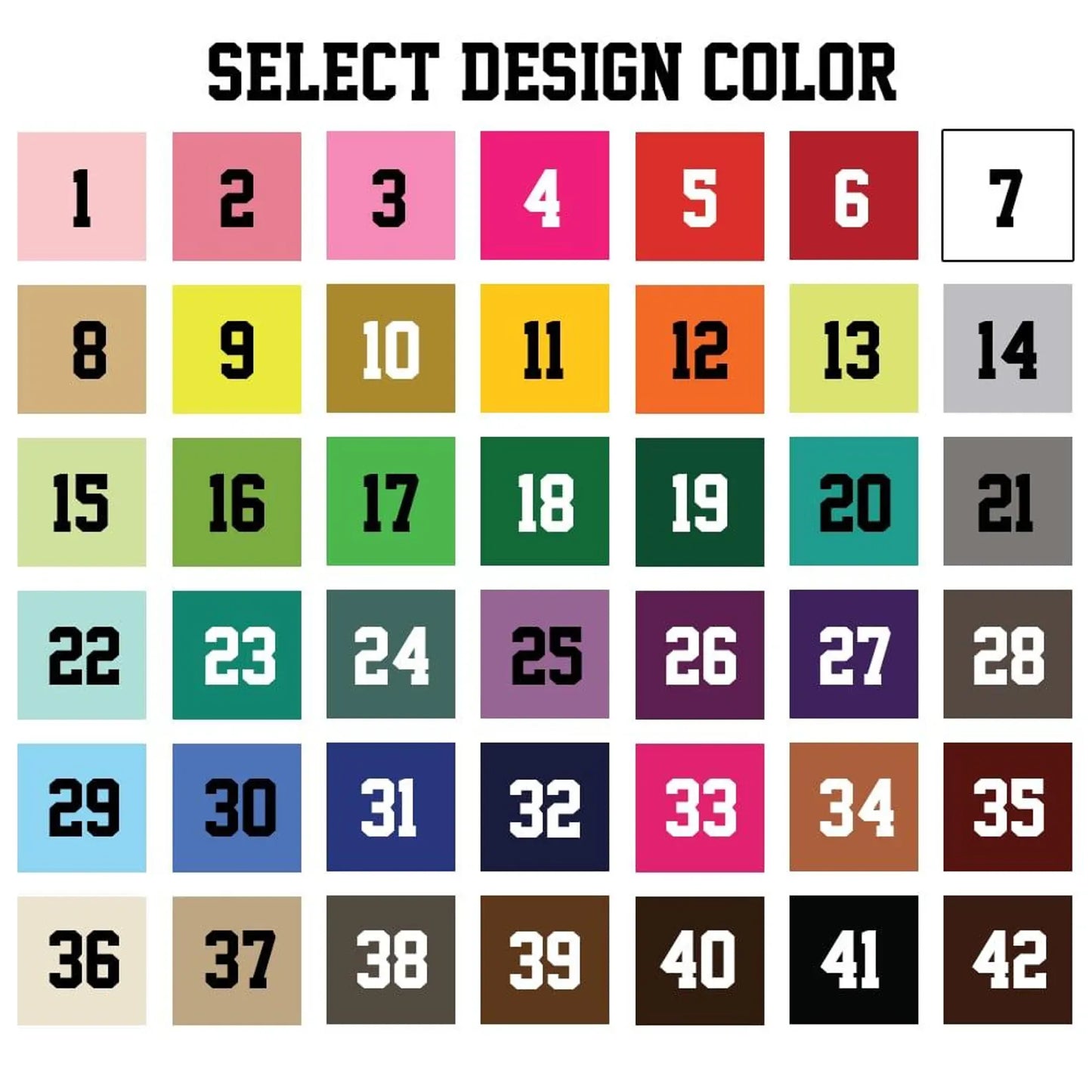 Custom Name - Put mascot and # of color you want