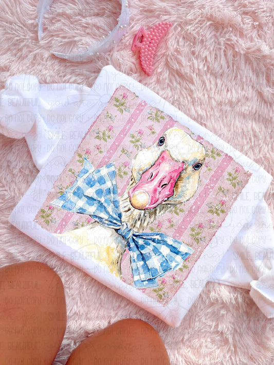 Goose with Pink Floral