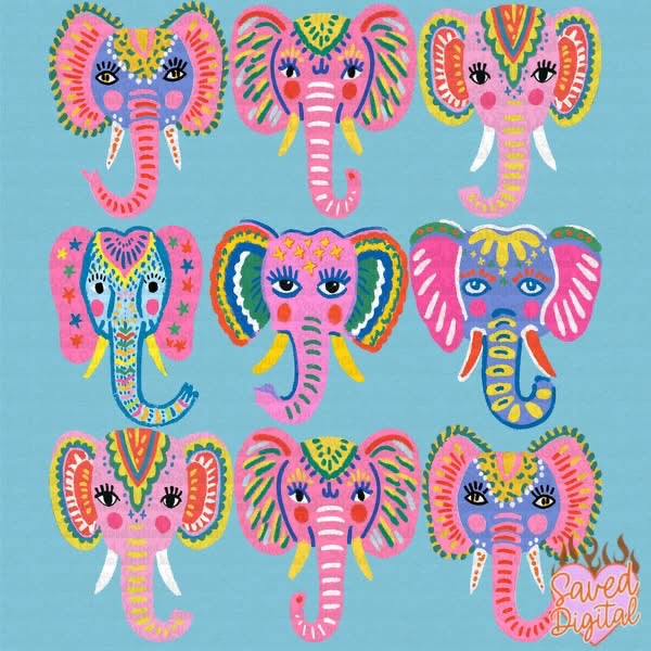 Preppy Elephants