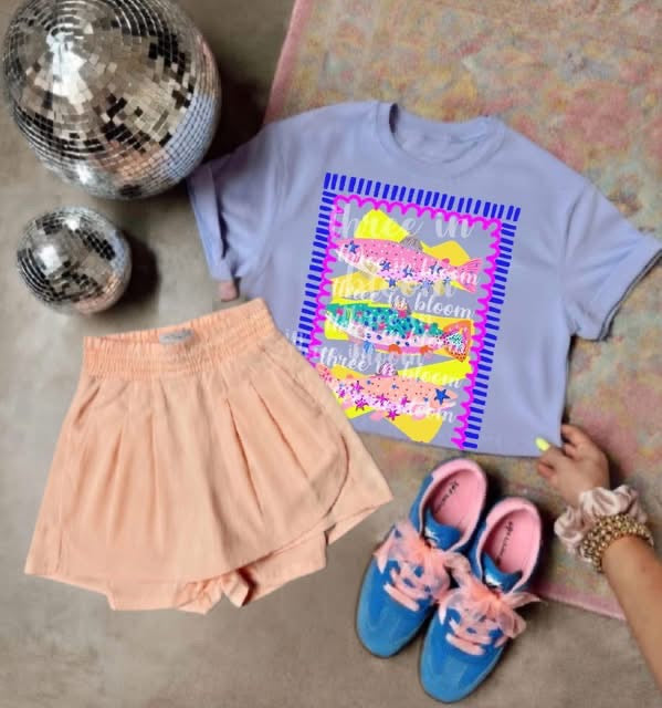 Preppy Trio Neon Fish with Stars