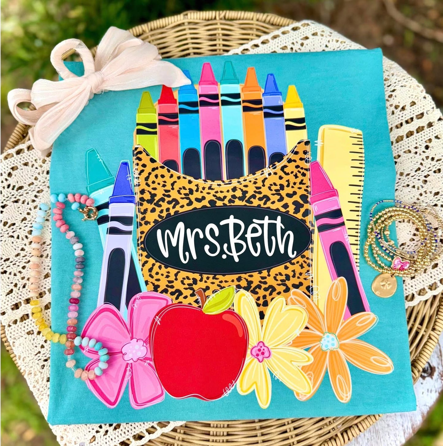 Leopard School Name Plate