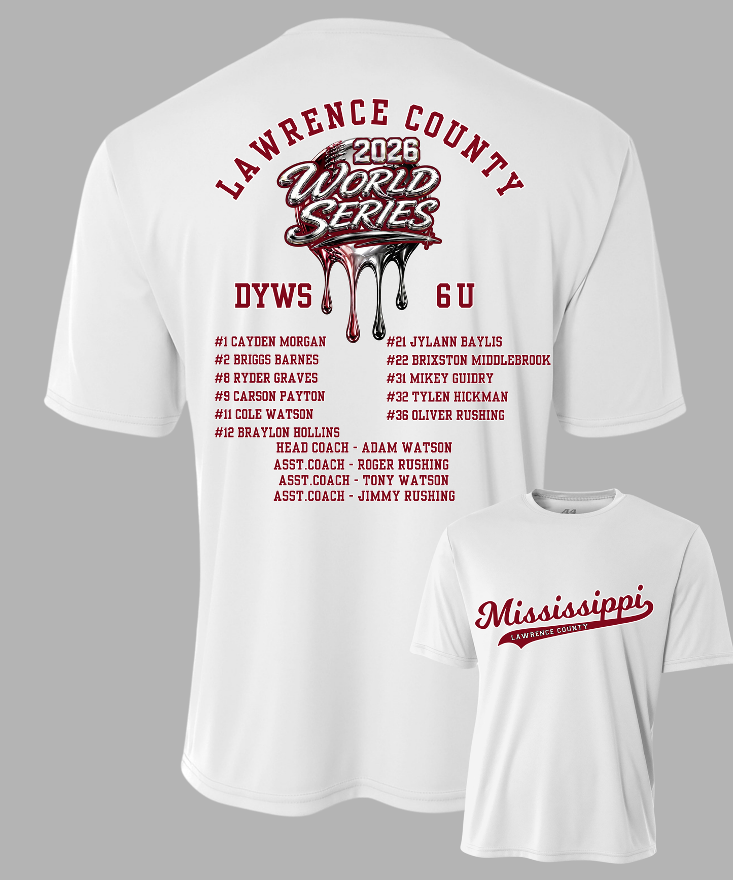 6U - Roster Tees