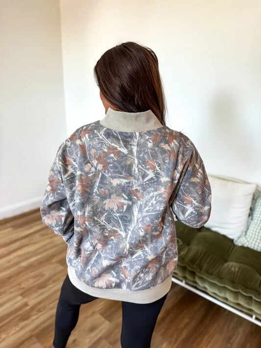 Ridge Mock Neck in Timber Haze Camo