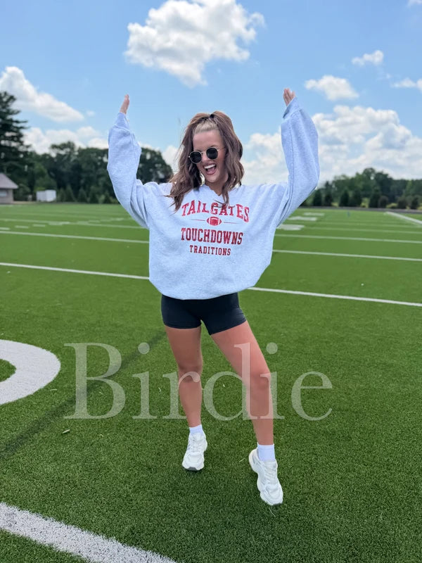Tailgates SPLIT NECK Crewneck