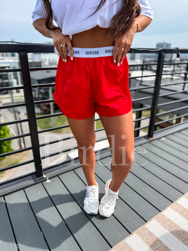 Performance Shorts in Red
