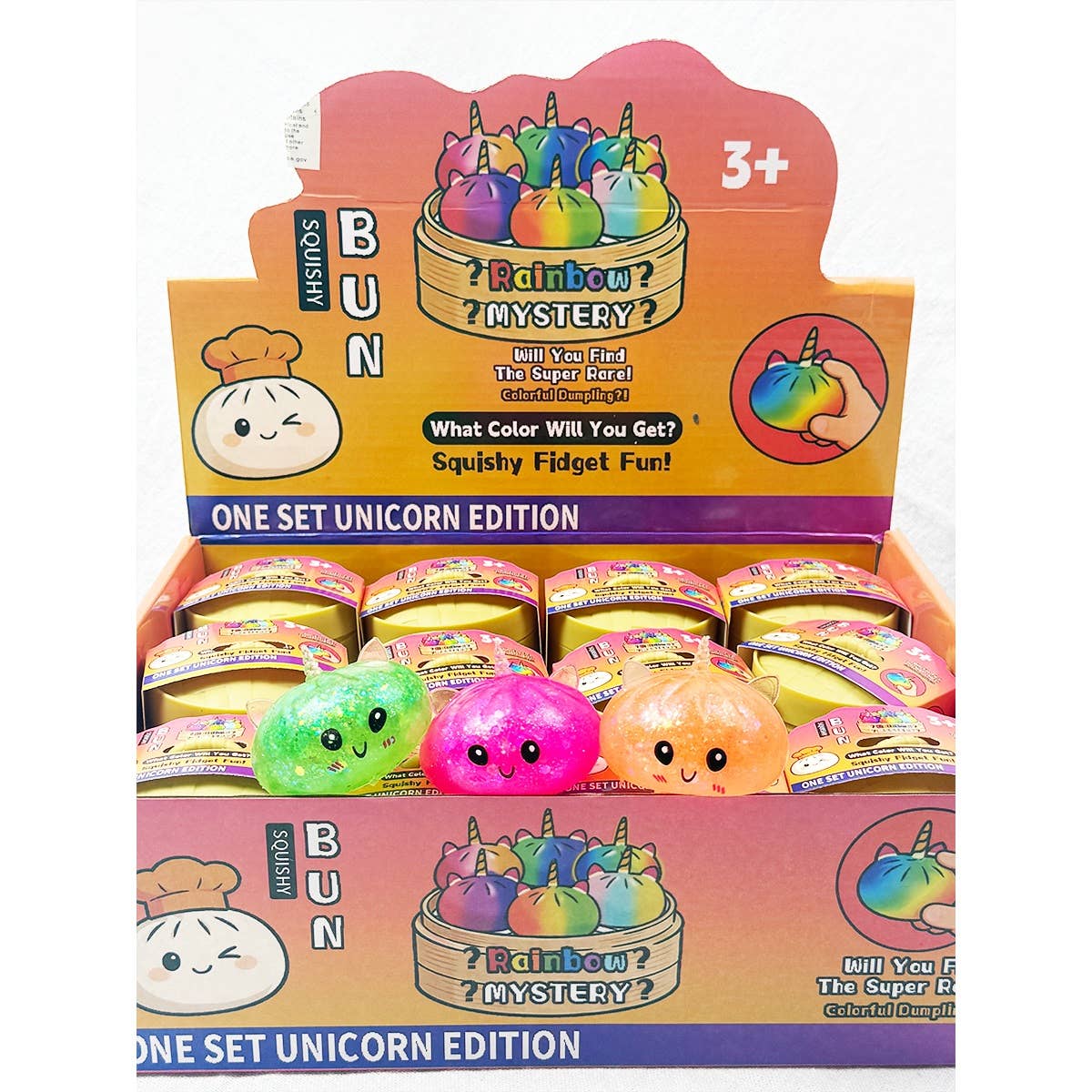 Cute Glitter Unicorn Mini Dumpling Squishy Toy