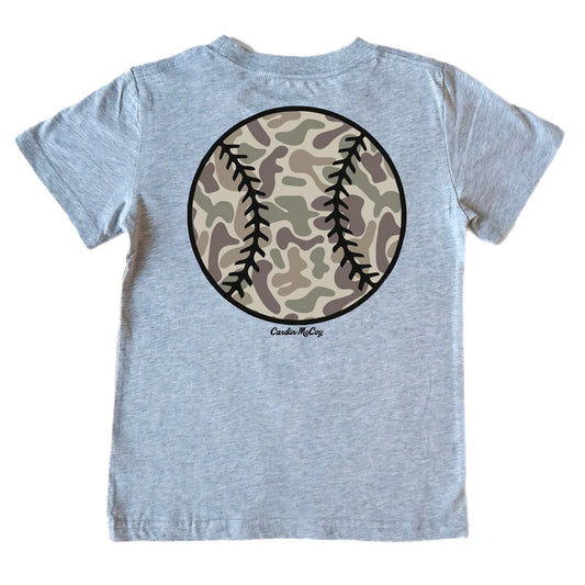 Boys' Camo Baseball Tee