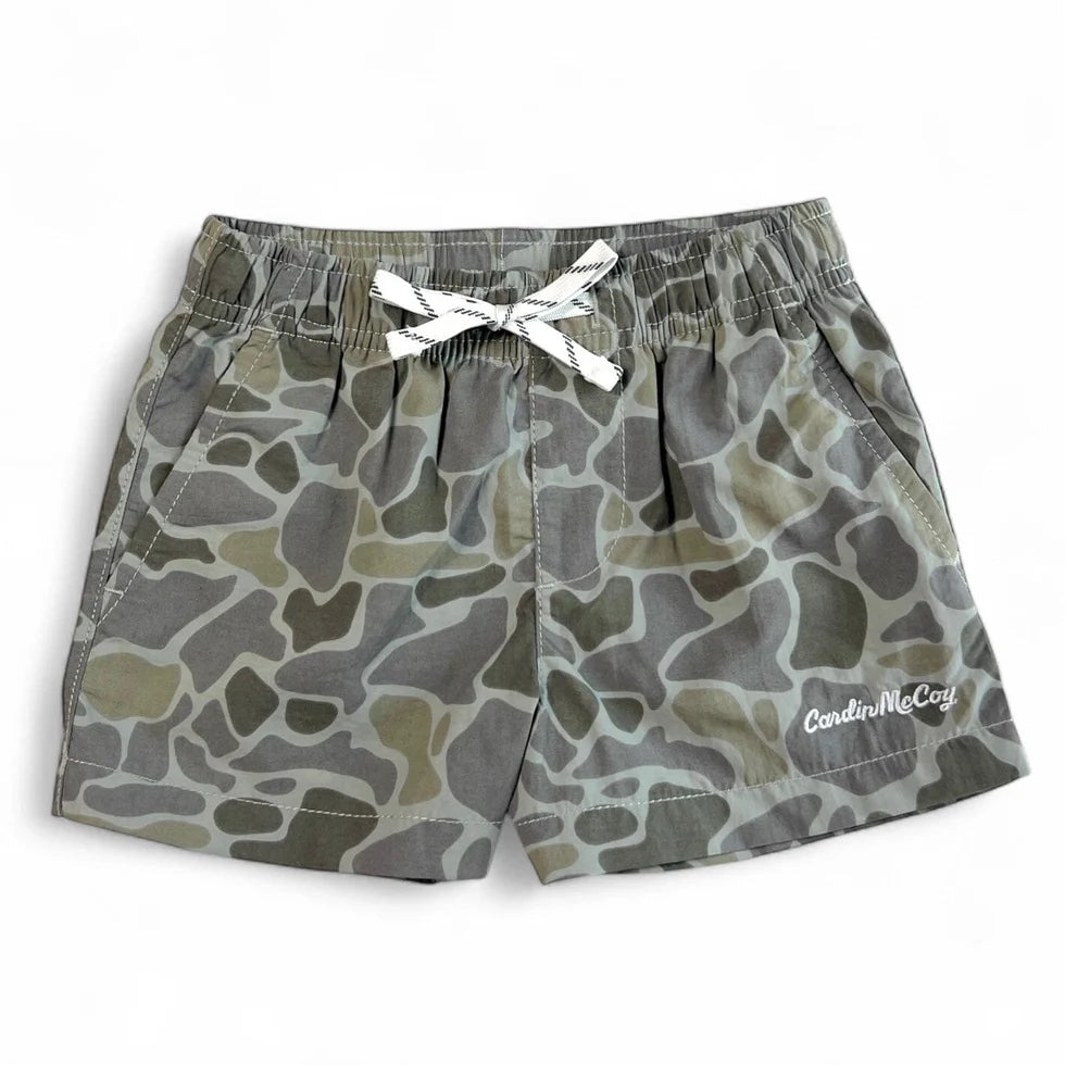 Kids' Gray Camo Shorts