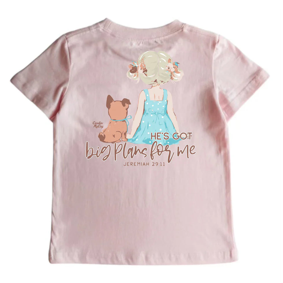 Girls' He's Got Big Plans Tee