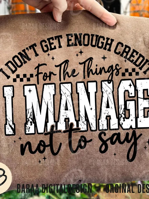 I Dont Get Enough Credit